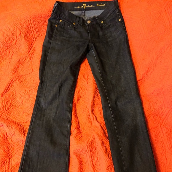 7 for all mankind indigo bootcut jeans - Picture 2 of 7